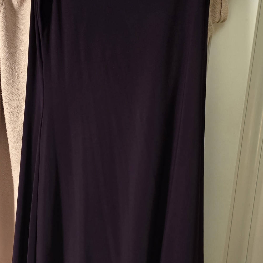 Scarlett Nite Purple Maxi A-Line Skirt for Cocktail